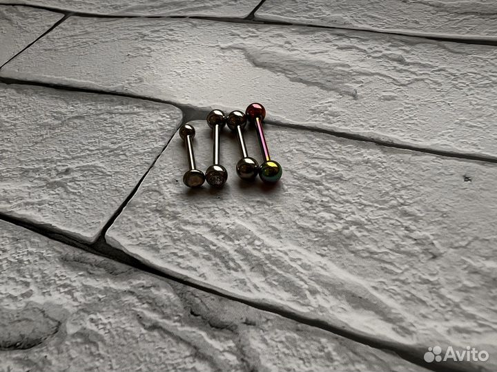 Штанги для пирсинга 4 шт новые