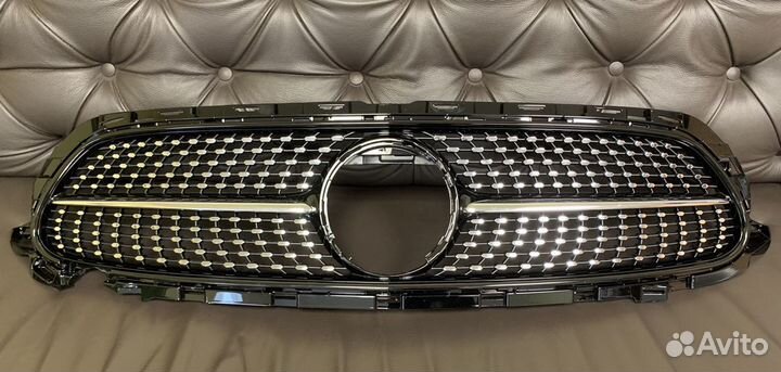 Решетка радиатора mercedes e-class w213 diamond si