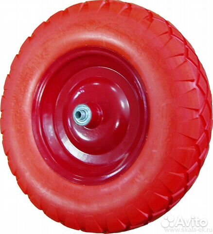 Колесо для тачки пенополиуретан. 4,00*8 (ось 12)