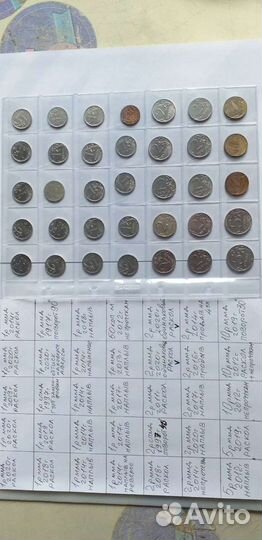 Набор монет России с браком