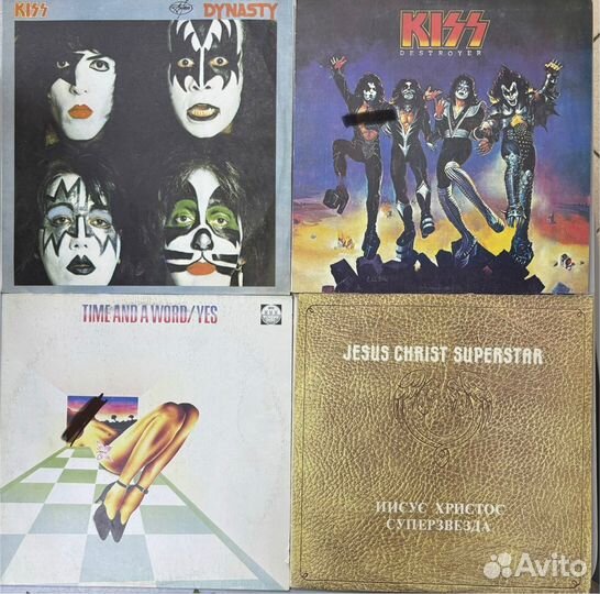 Виниловая пластинка битлз, Deep Purple, kiss, Uria