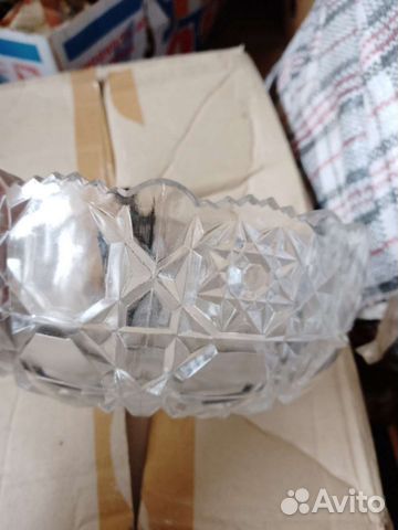 Салатница, пепельница хрусталь