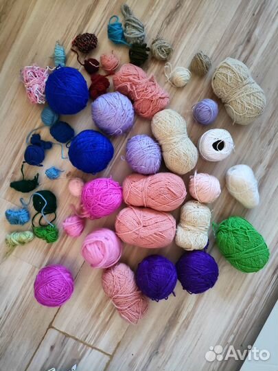 Пряжа для вязания, остатки