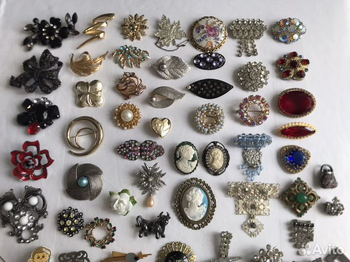 Броши винтаж Австрия, Чехия, Англия, СССР
