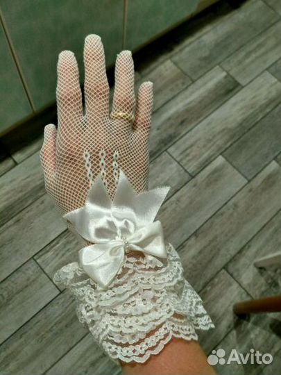 Перчатки свадебные
