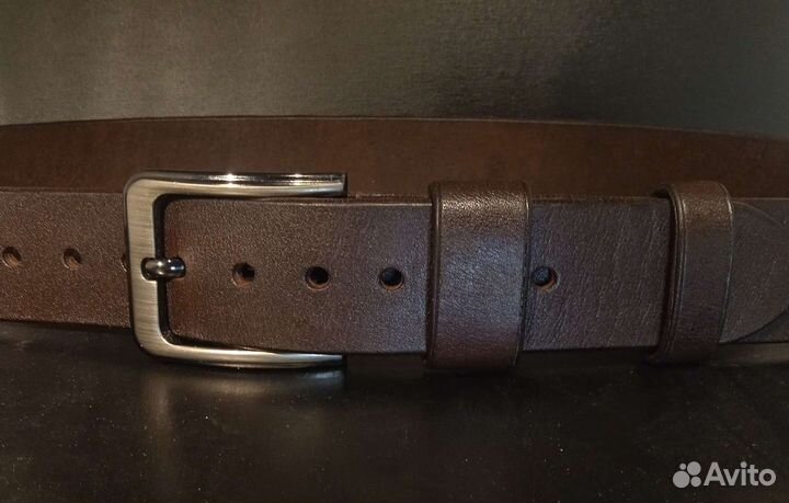 Ремень из натуральной кожи. ручной работы