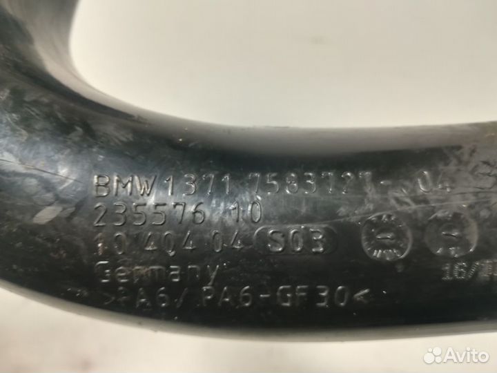 Воздуховод на турбину F10 N55 BMW