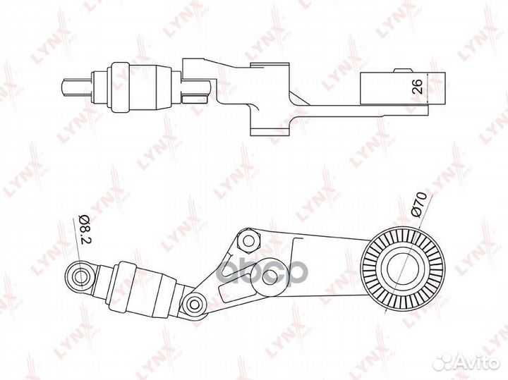 Натяжитель ремня навесного оборудования PT3044