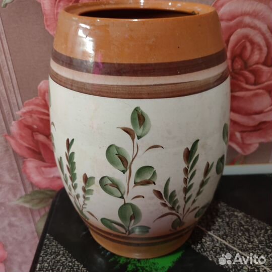 Бочонок для меда с рисунком