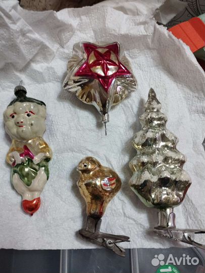 Елочные игрушки СССР