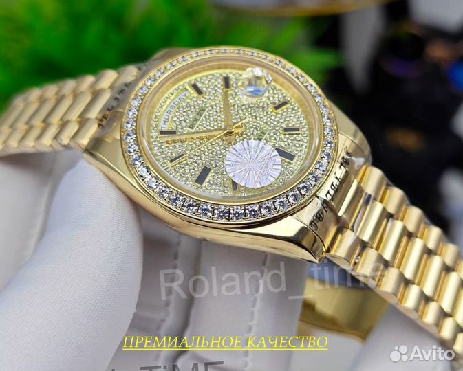 Премиальные мужские часы Rolex swarovski