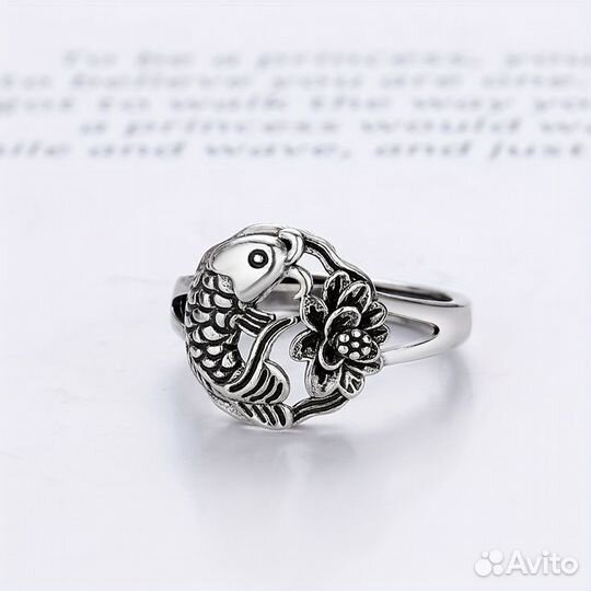 Серебряное кольцо Lucky Fish