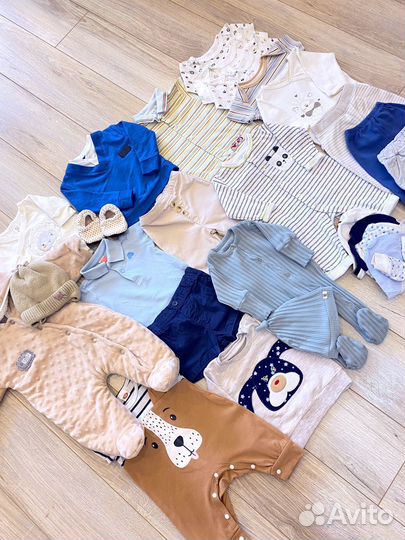 Вещи пакетом на весну для мальчика 56 62 комбинезо