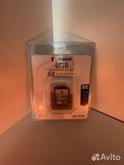 Карта памяти sdhc kingston на 4 gb