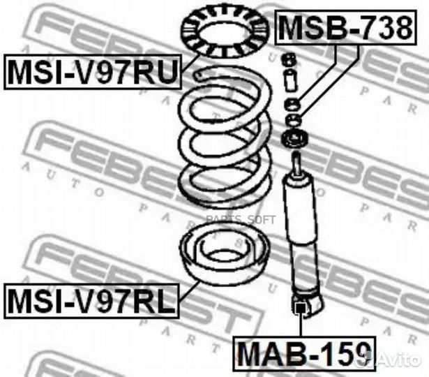 Febest MAB159 Сайлентблок заднего амортизатора