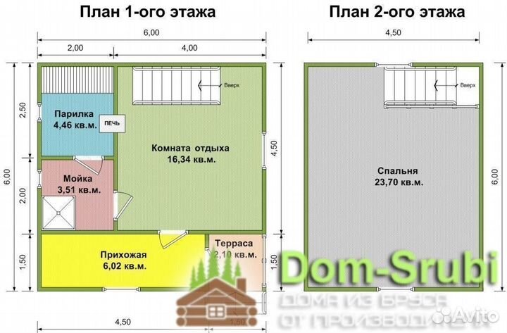 Карабаново-Хорошая надёжная Баня из бруса Б-15 6х6