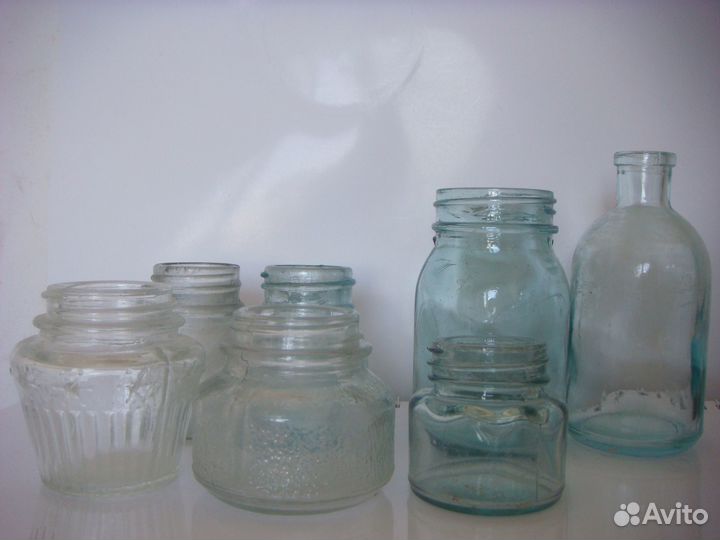Баночки и бутылочки, пузырьки (стекло, вр.ссср)