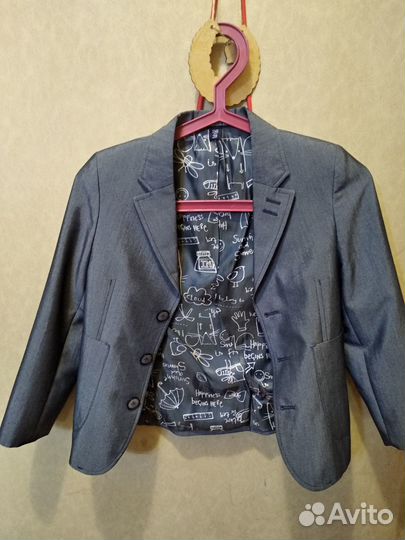 Пиджак детский школьный 116