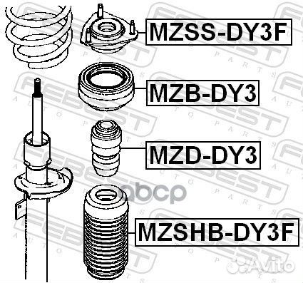 Отбойник амортизатора MZD-DY3 MZD-DY3 Febest