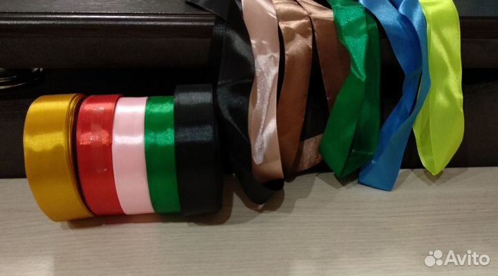 Лента атласная, 2,5 см ширина