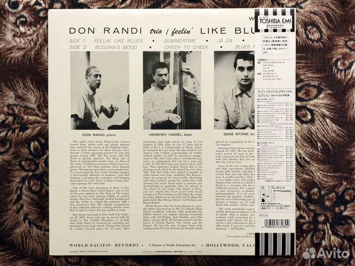 Don Randi Trio – Feelin' Like Blues Japan 1992 OBI