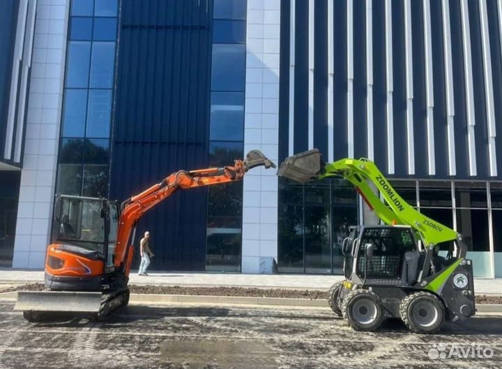 Аренда услуги мини погрузчика бобкат бобкет