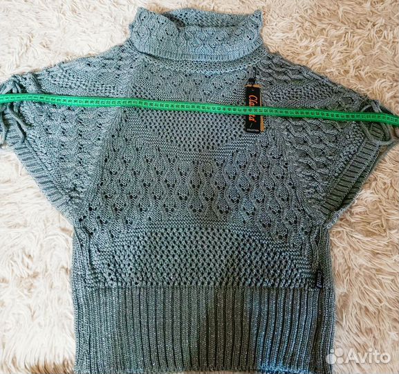 Пончо вязаное Oversize