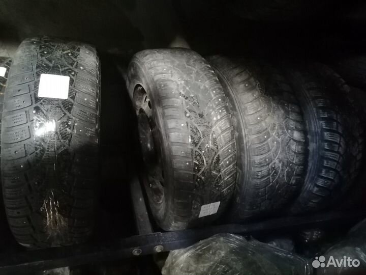 Шины 195/65/15 Зима шипованные на дисках 5/114.3