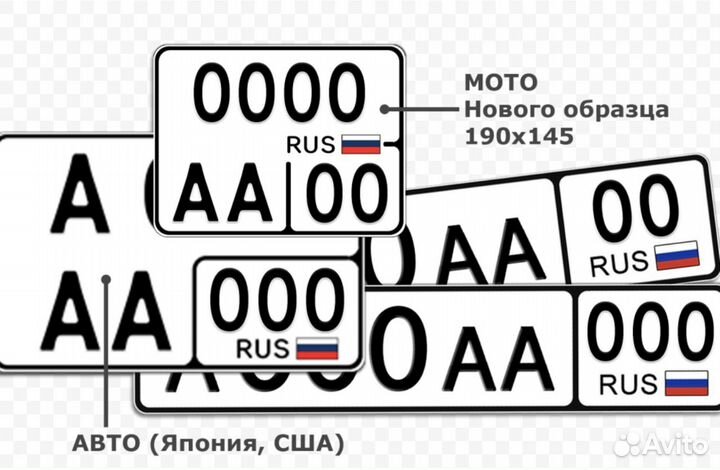 Дубликаты автомобильных номеров