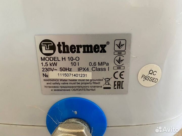 Водонагреватель thermex H 10-O