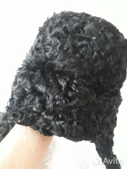 Меховой воротник норка, песец, шапка каракулевая