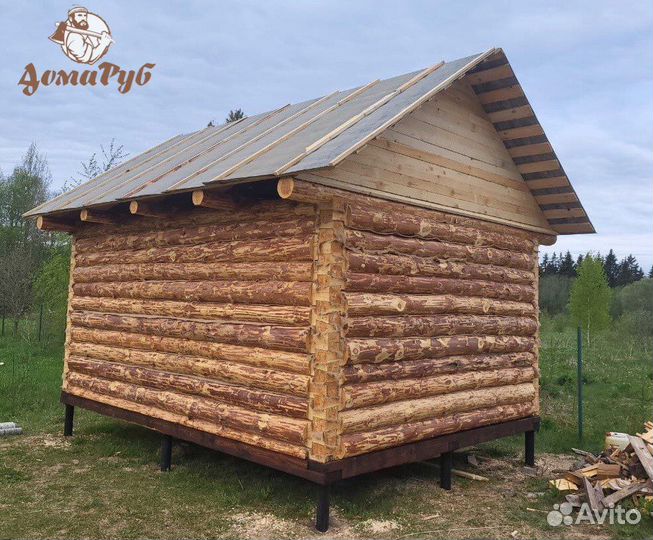 Сруб бани 6х4