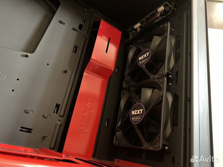 Nzxt S340 Elite Black/Red + 4 Fan