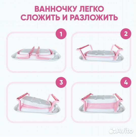 Складная детская ванночка