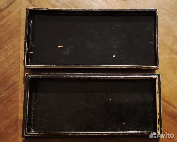 Винтажная деревянная шкатулка шинуазри