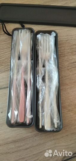 Набор из нержавейки: ложка, вилка, палочки