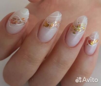 Маникюр гель лак наращивание ногтей