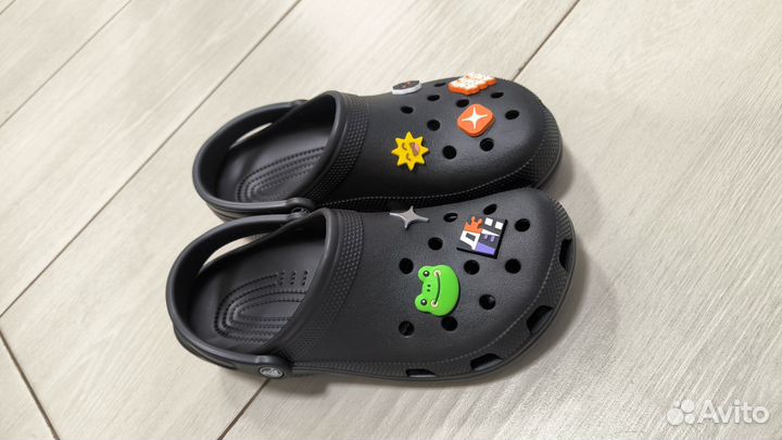 VIP сабо\шлёпанцы Crocs Сlassic Сlog ALL black