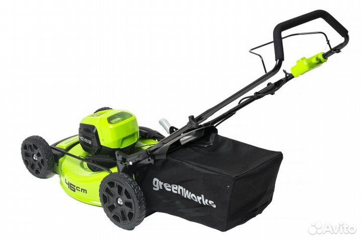 Газонокосилка аккумуляторная greenworks GD40LM46HP