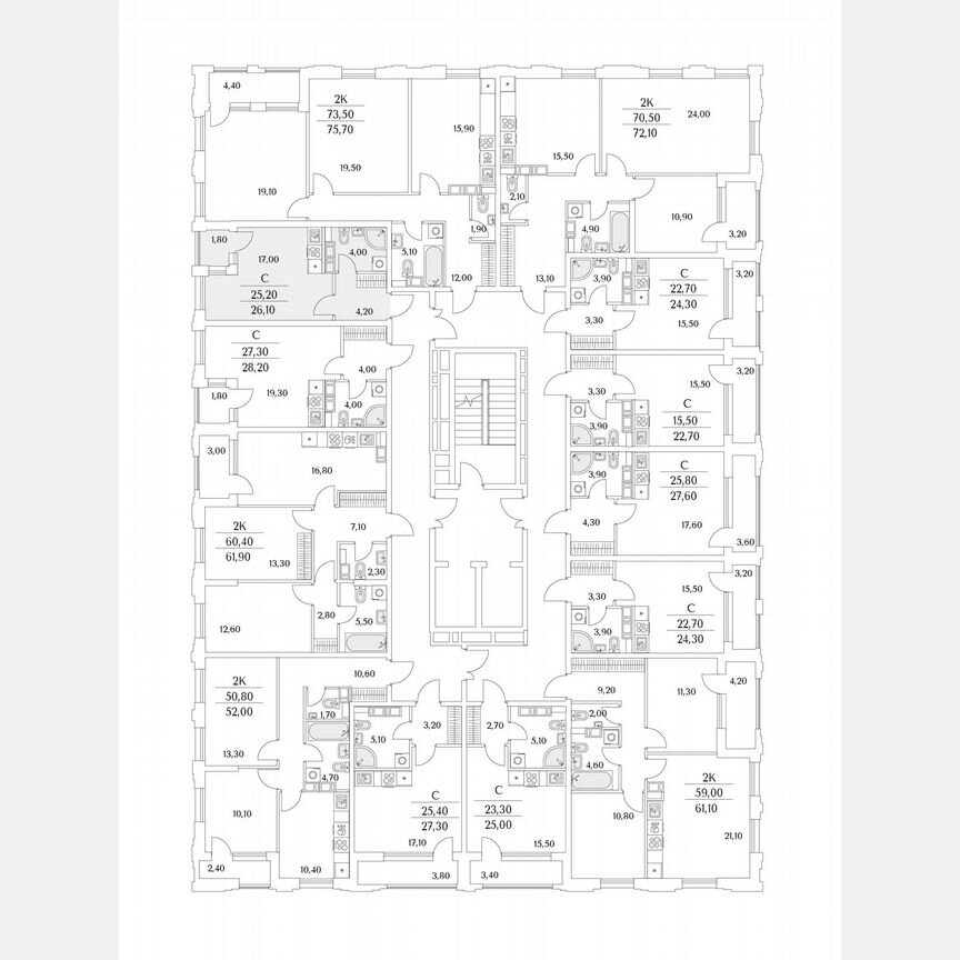 Квартира-студия, 28,2 м², 10/13 эт.