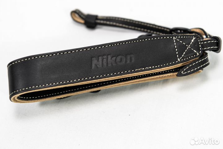 Ремень кожаный для фотокамеры с логотипом Nikon