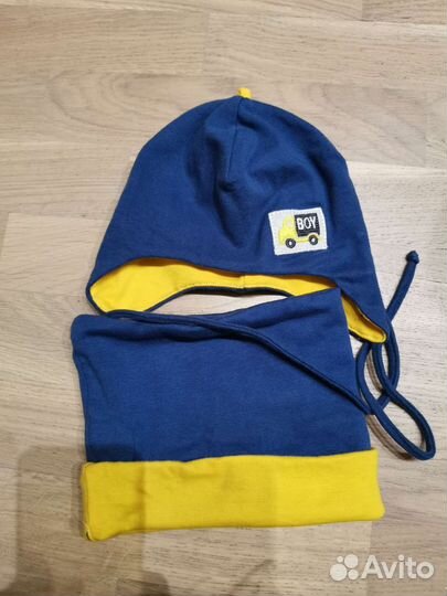 Шапка шарф для мальчика зимние и тонкие
