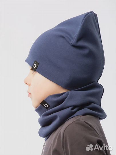 Комплект шапка и снуд размер 48-50