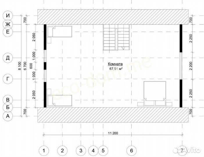 Проект элитного дома из бруса № эд-131
