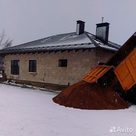 Щебень, песок