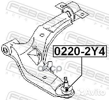 Опора шаровая 0220-2Y4 0220-2Y4 Febest