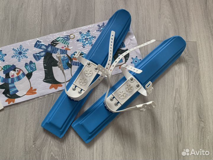Мини лыжи детские для малышей пластиковые