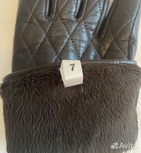 Перчатки утепленные натуральная кожа