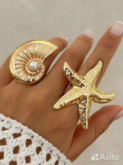 Трендовые массивные кольца в золоте и серебре