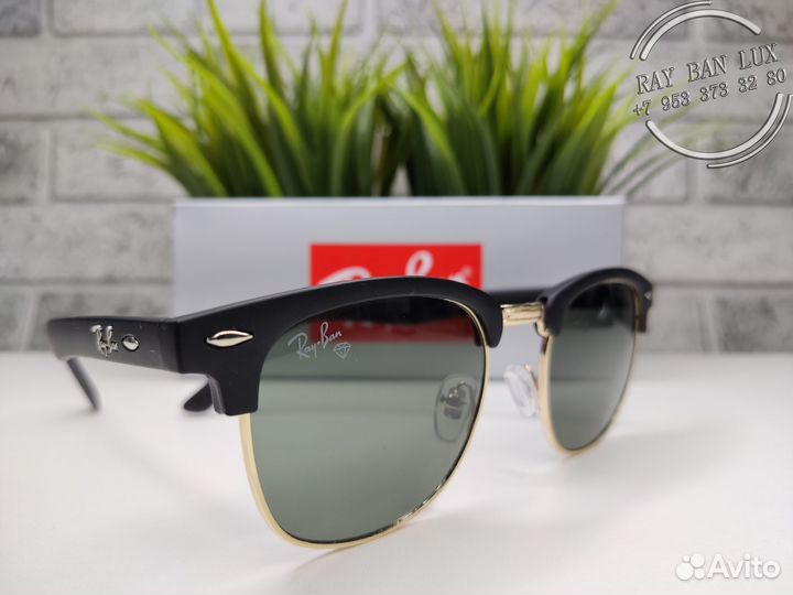 Очки Ray Ban Clubmaster Темно-зеленый Матовый